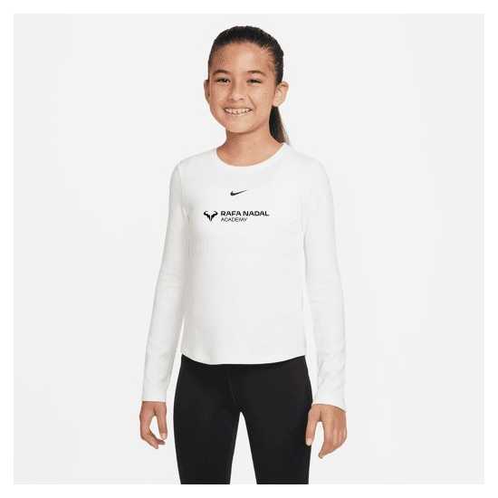 Rafa Nadal Academy Girl's White Long Sleeve T-Shirt