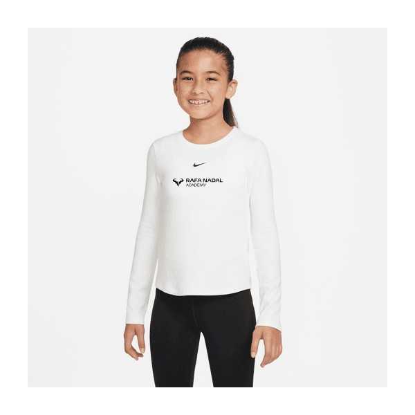 Rafa Nadal Academy Girl's White Long Sleeve T-Shirt
