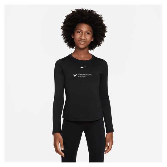 Rafa Nadal Academy Girl's Black Long Sleeve T-Shirt