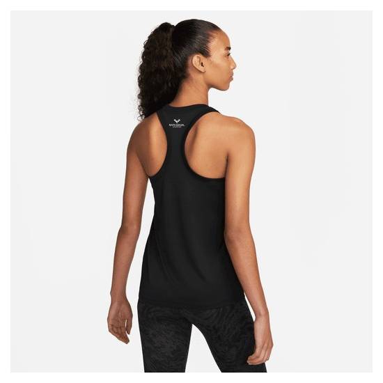 Rafa Nadal Academy Camiseta Tirantes Negro Mujer