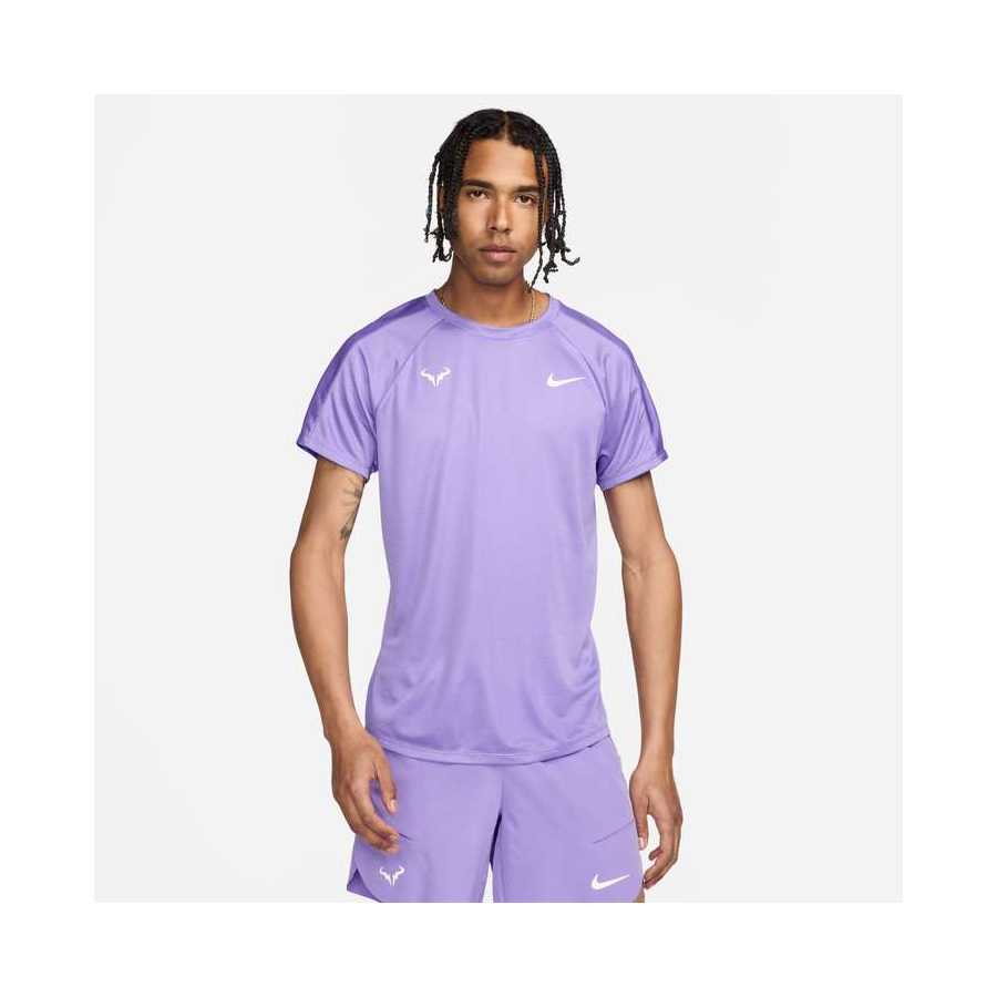 Rafa Nadal Camiseta Challenger Lila Hombre