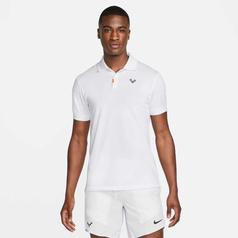 Rafa Nadal Academy Men's White Dry-fit Polo