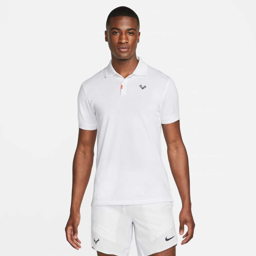 Rafa Nadal Blanc Polo Homme