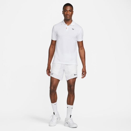 Rafa Nadal Polo Blanco Hombre