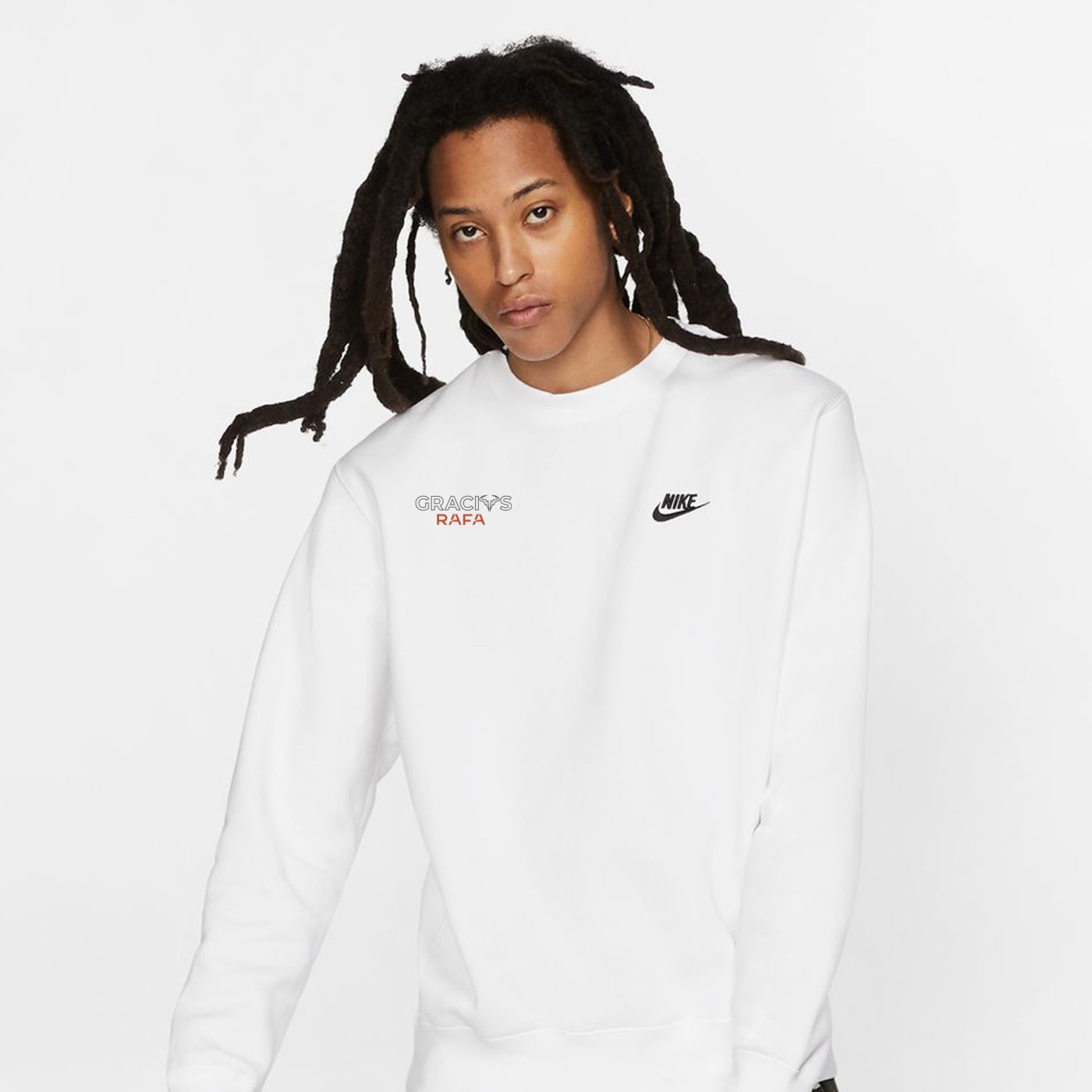 Rafa Nadal Adult White Footprint Sweatshirt - Special Edition