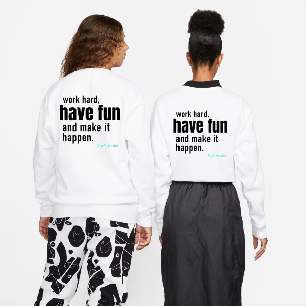 Rafa Nadal Academy Sweat-shirt Blanche Homme