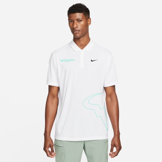 Rafa Nadal Academy Polo Tenis Blanco Hombre