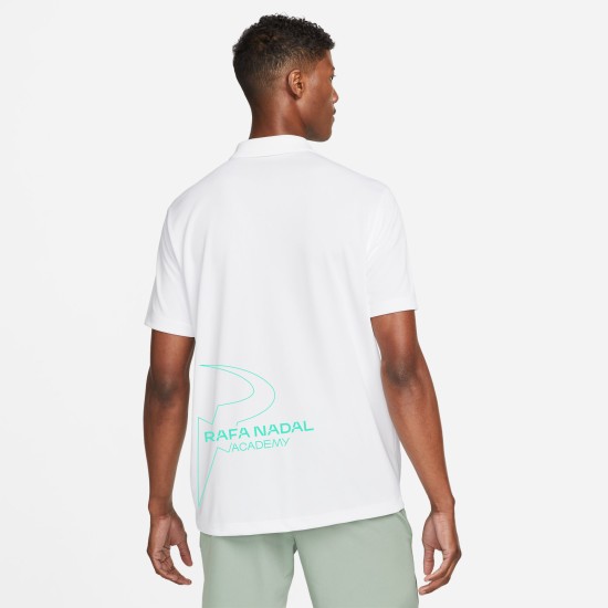 Rafa Nadal Academy Polo Tenis Blanco Hombre