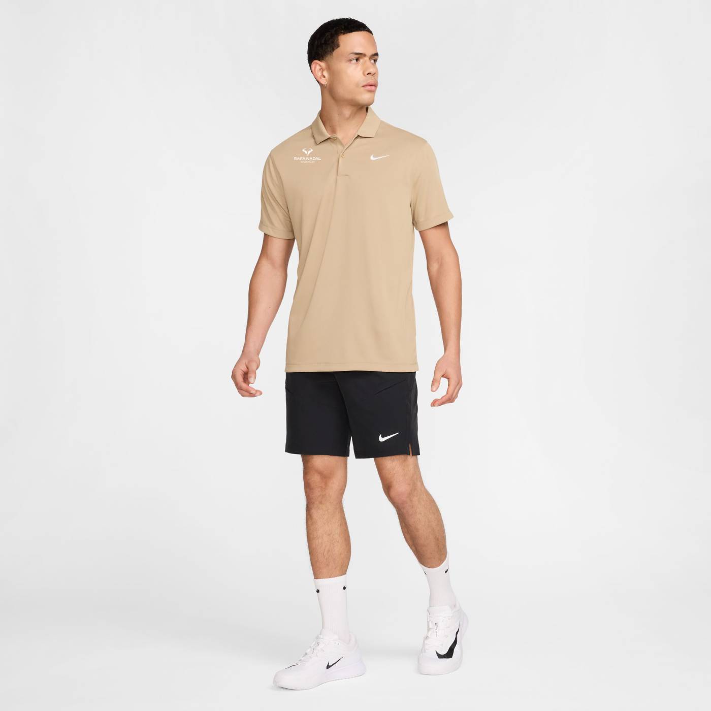 Rafa Nadal Academy Men's Beige Dry-fit Polo