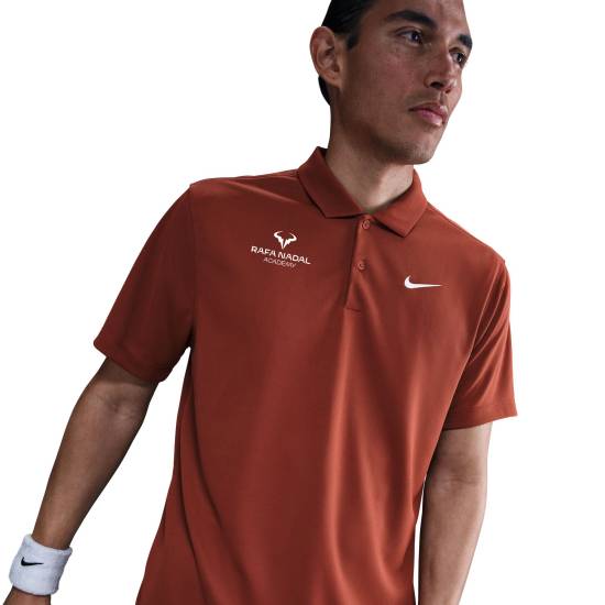 Rafa Nadal Academy Men's Brown Dry-fit Polo
