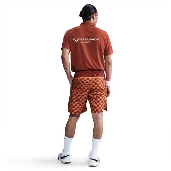 Rafa Nadal Academy Men's Brown Dry-fit Polo