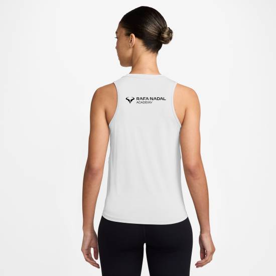 Rafa Nadal Academy Camiseta Tirantes Blanca Mujer