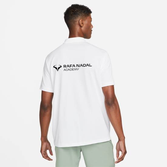 Rafa Nadal Academy Men's White Dry-fit Polo