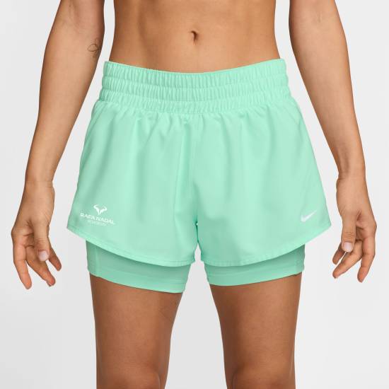 Rafa Nadal Academy Pantalón Corto Verde Mujer