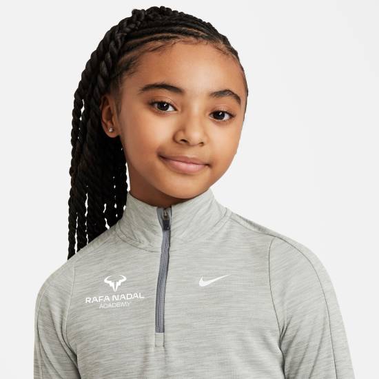 Rafa Nadal Academy T-shirt Manches Longues Gris Fille