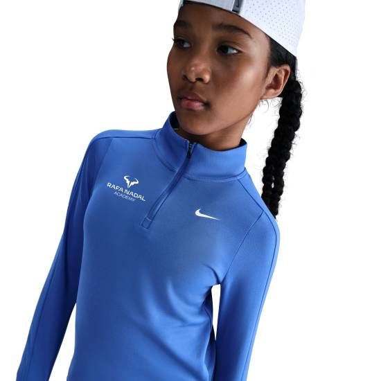 Rafa Nadal Academy T-shirt Manches Longues Bleu Fille