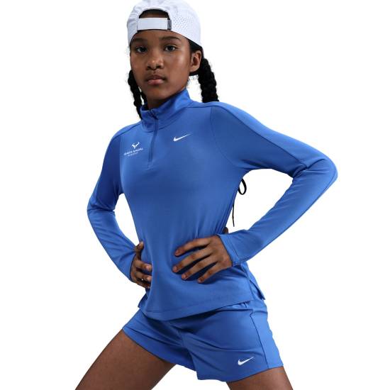 Rafa Nadal Academy T-shirt Manches Longues Bleu Fille
