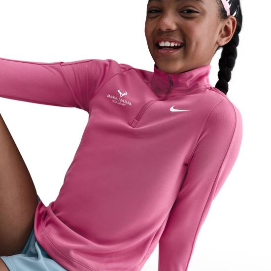 Rafa Nadal Academy T-shirt Manches Longues Rose Fille