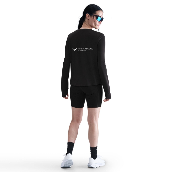 Rafa Nadal Academy Camiseta Manga Larga Negra Mujer