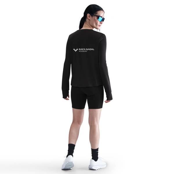 Rafa Nadal Academy T-shirt Manches Longues Noir Femme