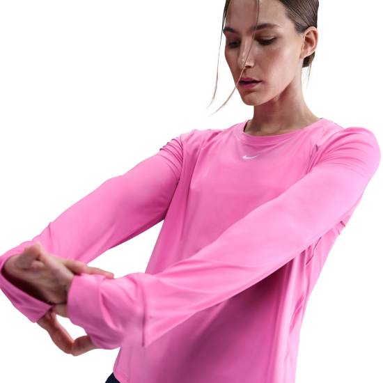 Rafa Nadal Academy T-shirt Manches Longues Rose Femme