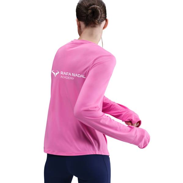 Rafa Nadal Academy T-shirt Manches Longues Rose Femme