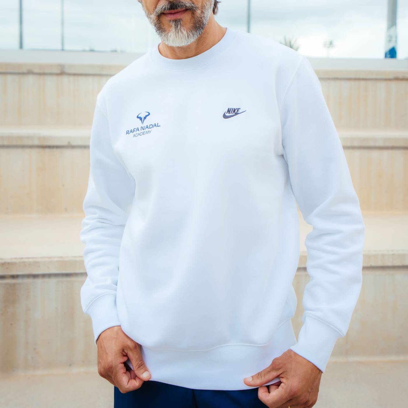 Rafa Nadal Academy Men's White Sweatshirt