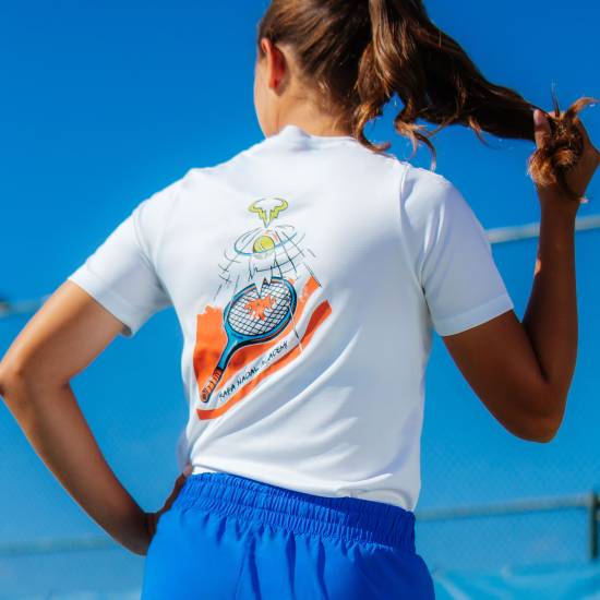 Rafa Nadal Academy Camiseta Blanca Infantil