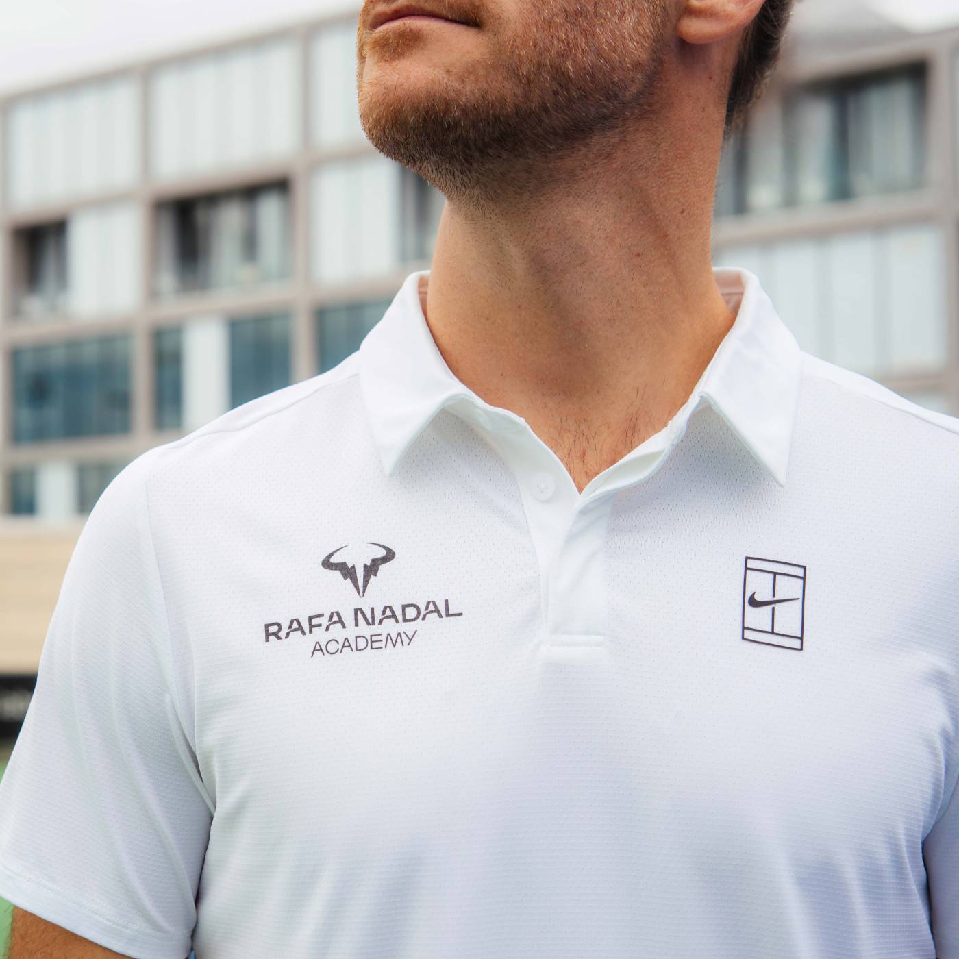 Rafa Nadal Academy Men's White Dry-fit Polo