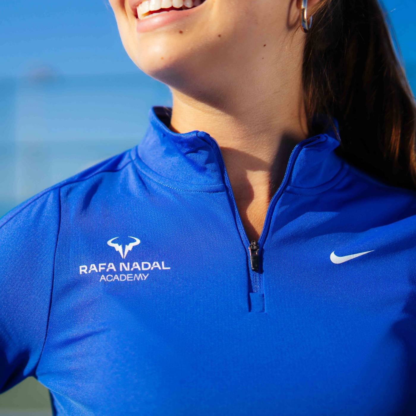 Rafa Nadal Academy T-shirt Manches Longues Bleu Fille