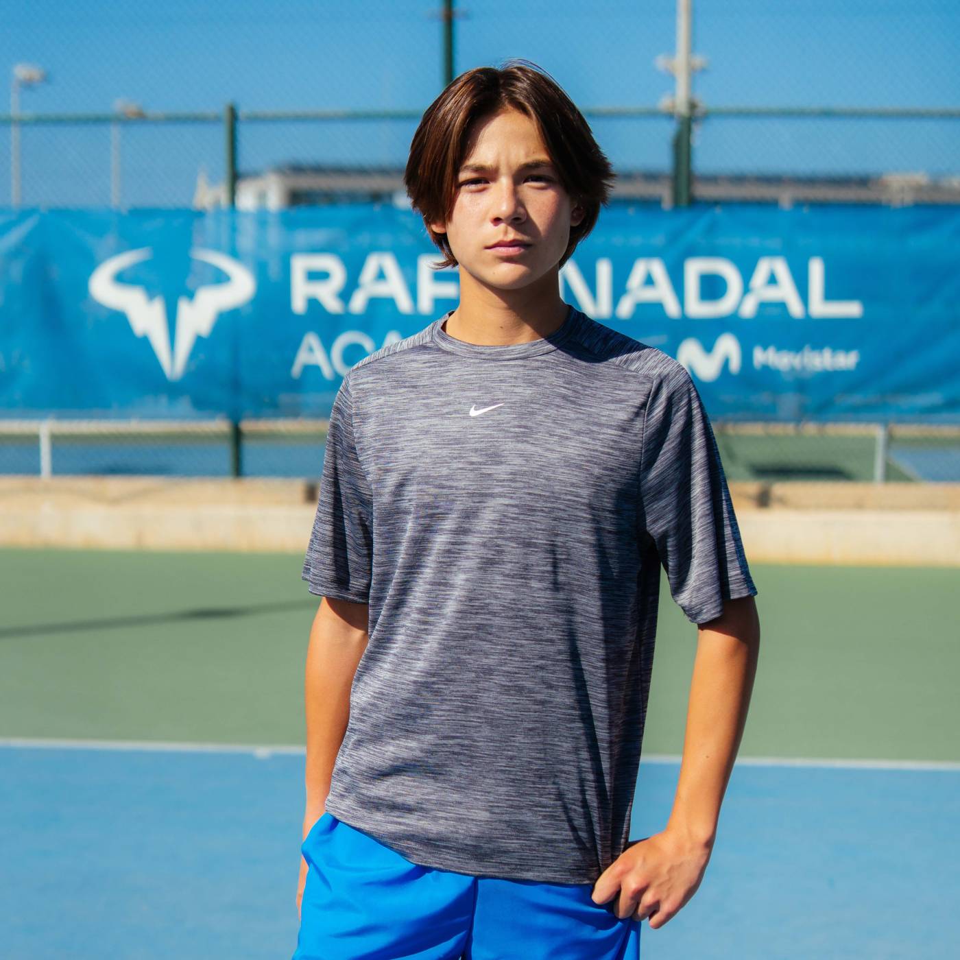 Rafa Nadal Academy Camiseta Negra Infantil