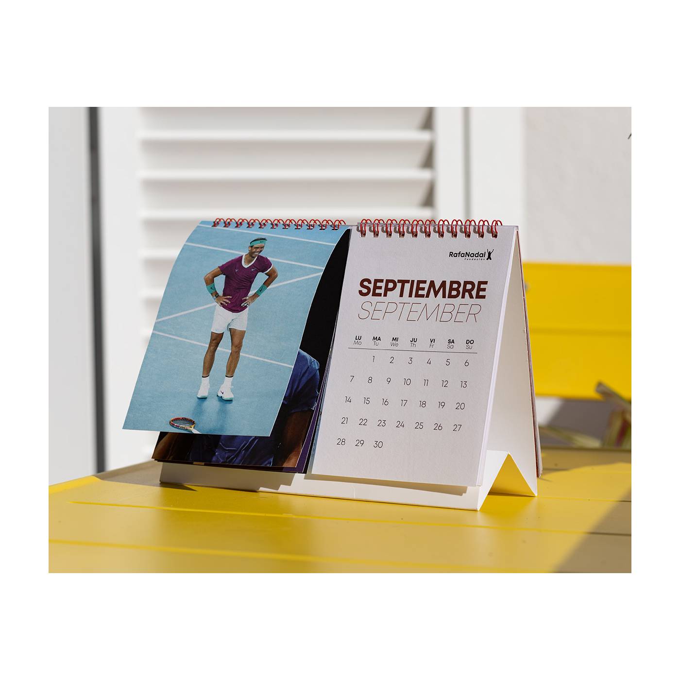 Fondation Rafa Nadal Calendrier Solidarité de Table 2025