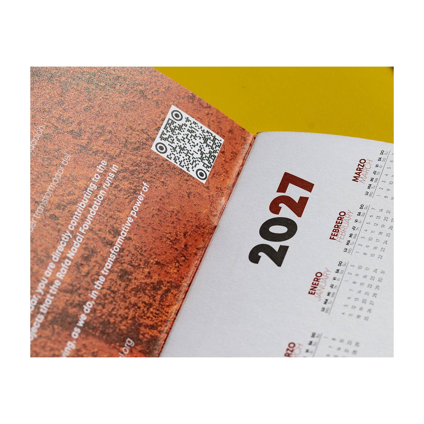 Fundación Rafa Nadal Calendario Solidario Pared 2026