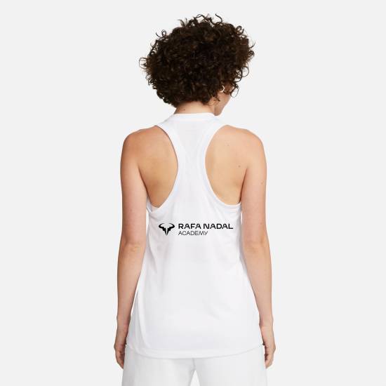 Rafa Nadal Academy Camiseta Tirantes Blanca Mujer