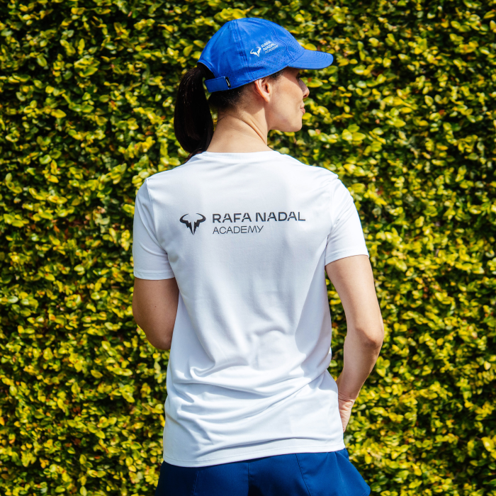 Rafa Nadal Academy Camiseta Blanca Mujer