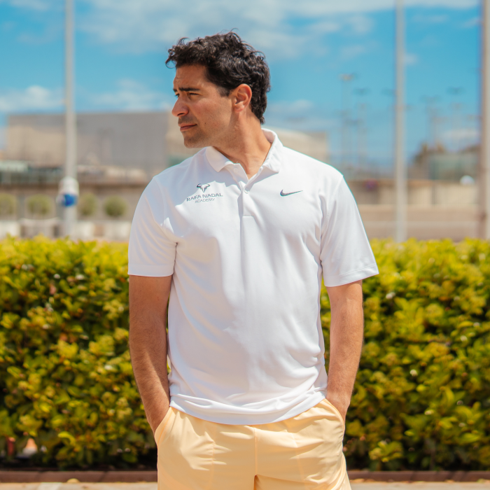 Rafa Nadal Academy Polo Dry Fit Blanc Homme