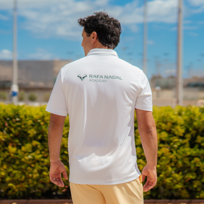 Rafa Nadal Academy Polo Tenis Blanco Hombre