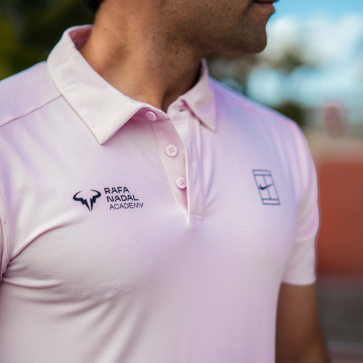 Rafa Nadal Academy Men's Pink Dry-fit Polo