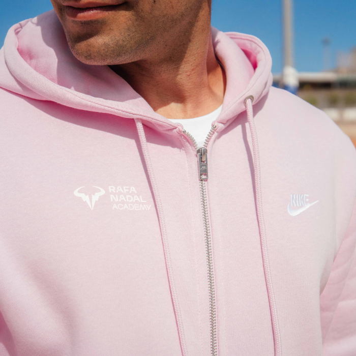 Rafa Nadal Academy Adult Pink Zip Hoodie