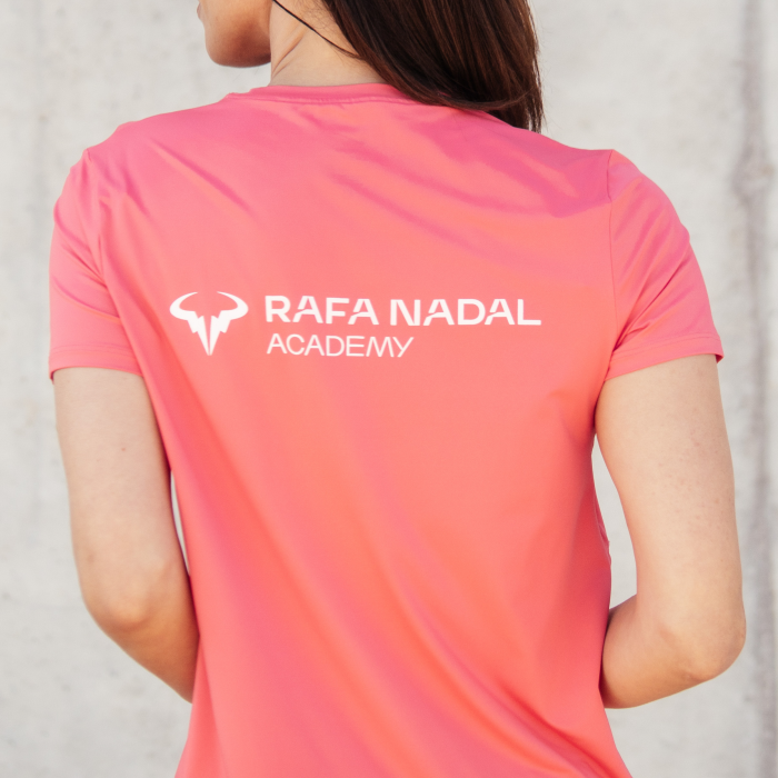 Rafa Nadal Academy Camiseta Coral Mujer