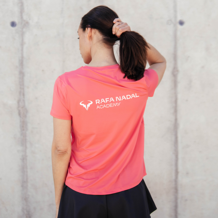 Rafa Nadal Academy Camiseta Coral Mujer
