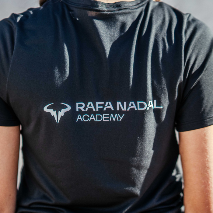 Rafa Nadal Academy Camiseta Negra Infantil
