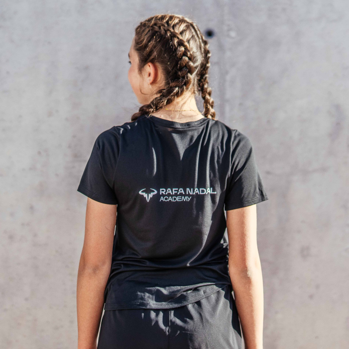 Rafa Nadal Academy Camiseta Negra Infantil