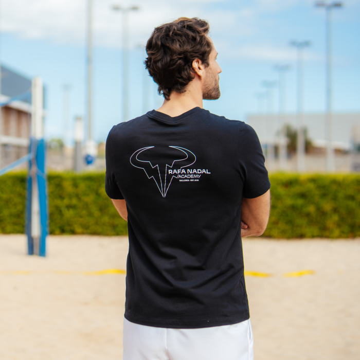 Rafa Nadal Academy Camiseta Negra Hombre Ed. Especial