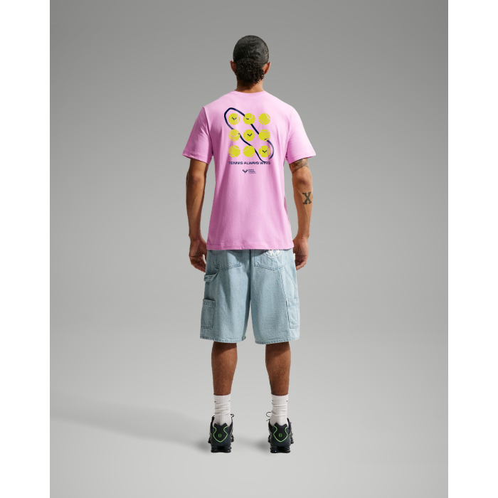 Rafa Nadal Academy Camiseta Rosa Hombre -Tennis Always Wins-