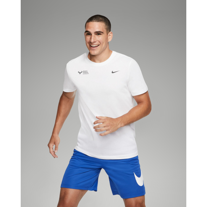 Rafa Nadal Academy Camiseta Blanca Hombre -Train Under the Sun-
