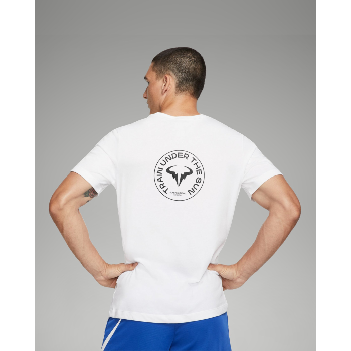 Rafa Nadal Academy T-shirt Blanc Homme -Train Under the Sun-