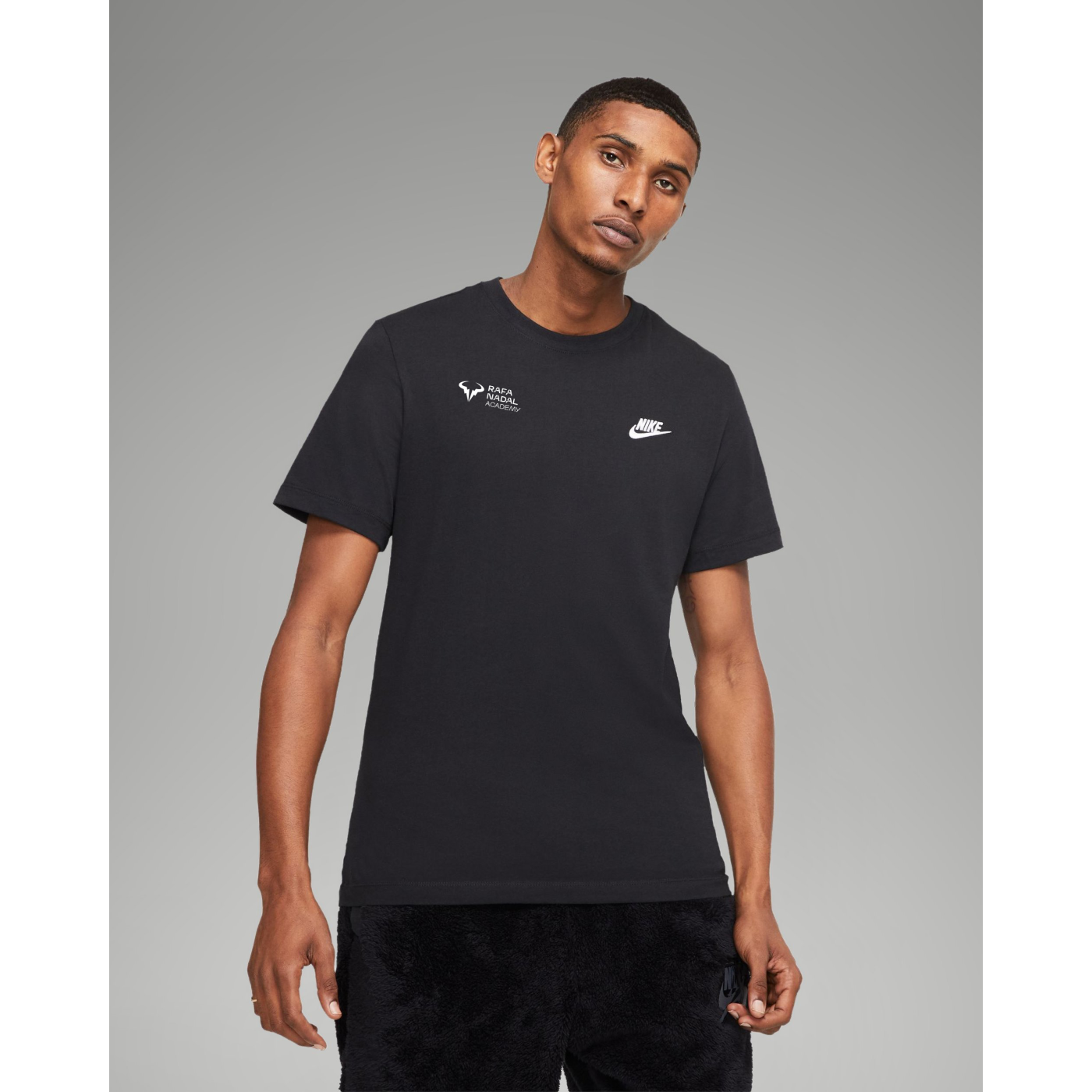 Rafa Nadal Academy Camiseta Negra Adulto -Tennis Always Wins-