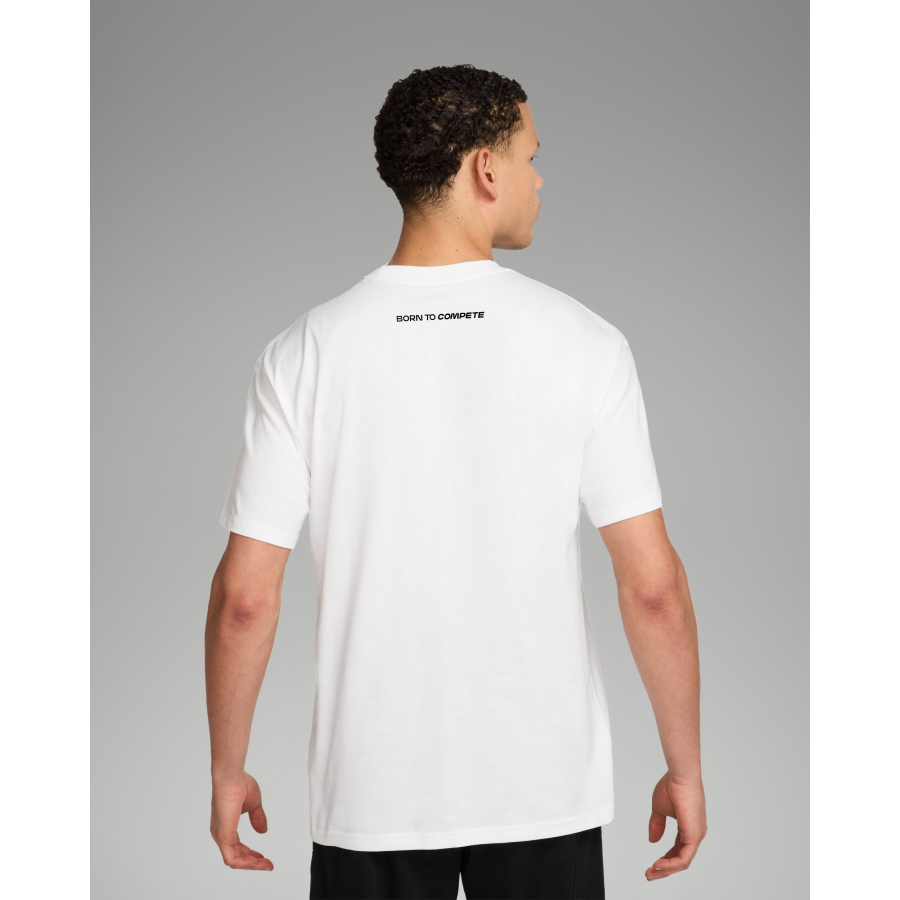 Rafa Nadal Academy T-Shirt NikeCourt blanc homme -Born to Compete-