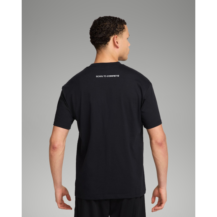 Rafa Nadal Academy Men's Black T-Shirt NikeCourt -Born to Compete-